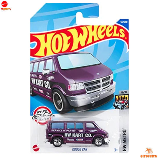 Hot Wheels Regular Dodge 2  – Dodge Van - 6/10 & 55/250  – Purple