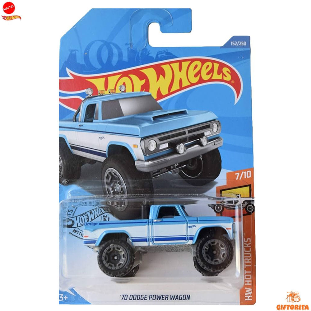 Hot Wheels Regular Dodge 2 – 70 Dodge Power Wagon – 7/10 & 152/250 – Blue & White Liner