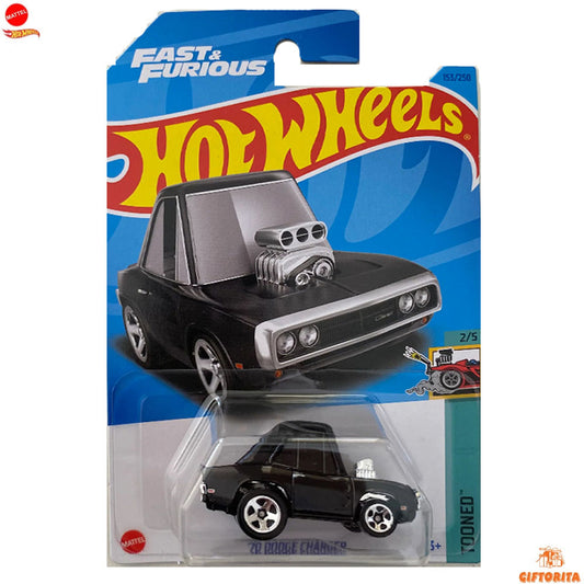 Hot Wheels Regular Dodge 2  – 70 Dodge Charger  –  2/5 & 153/250  –  Black