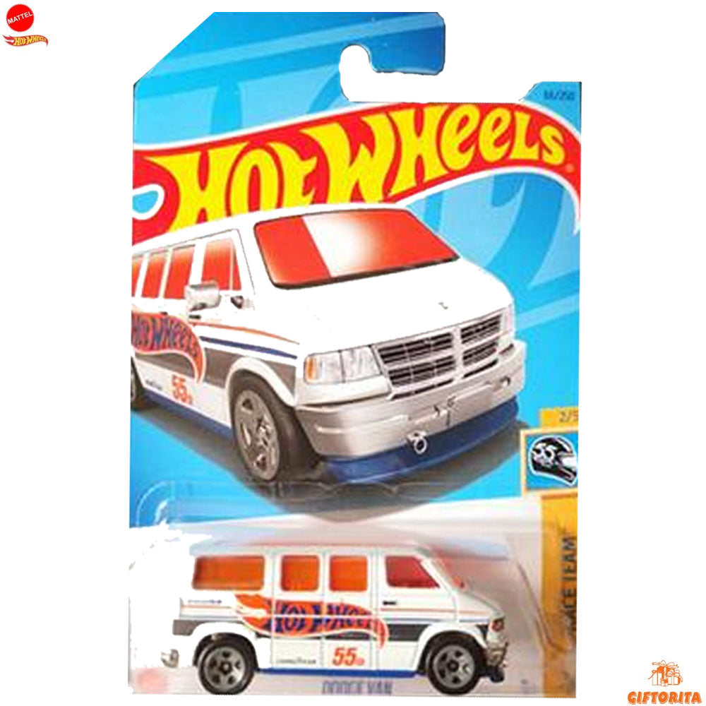 Hot Wheels Regular Dodge 2 – Dodge Van 2/5 & 66/250 – White + Orange