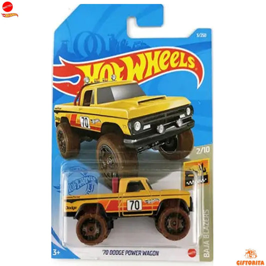 Hot Wheels Regular Dodge 2  – 70 Dodge Power Wagon - 2/10 & 3/250 - Yellow