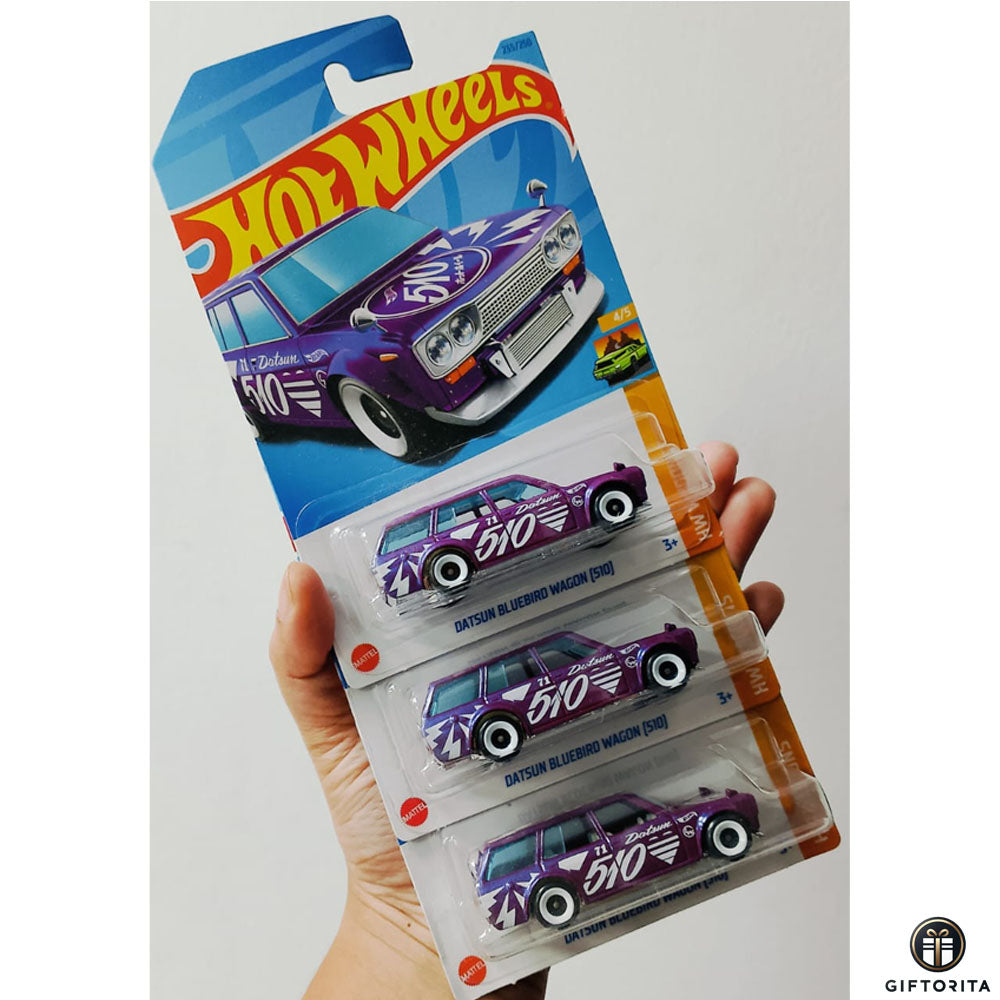 Hot Wheels Regular Set of 3 Car # 14 - Datsun Bluebird Wagon (510)