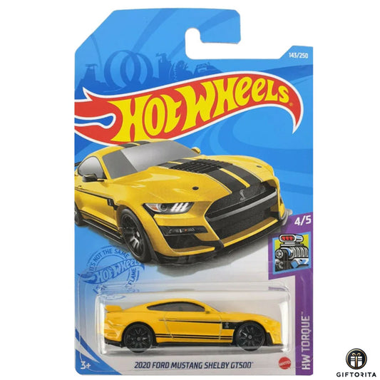 Hot Wheels Regular - 2020 Ford Mustang Shelby GT500 - 4/5 & 143/250 - Yellow