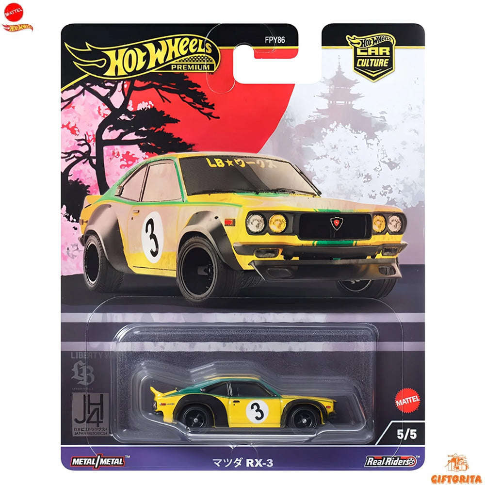 Hot Wheels Premium Single – Mazda RX-3 – 5/5 – Yellow