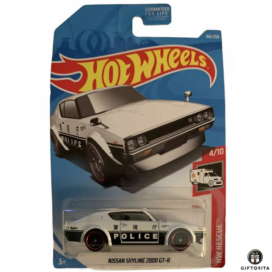 Hot Wheels Regular Nissan - Nissan Skyline 2000 Gt-R - 4/10 & 160/250 - White
