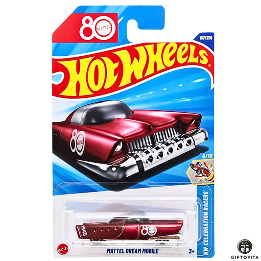 Hot Wheels Regular *AVRG - Mattel Dream Mobile - 6/10 & 167/250 - Red