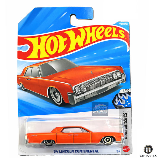Hot wheels regular 64 LINCOLN Continental 1/10&170/250-Orange