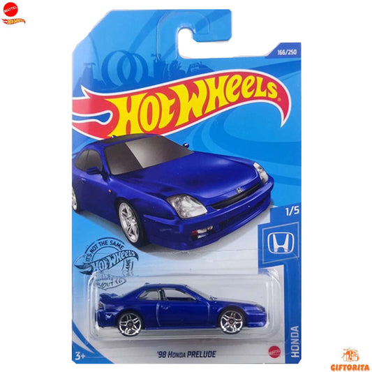 Hot Wheels Regular 2 – 98 Honda Prelude –  1/5 & 166/250 – Blue