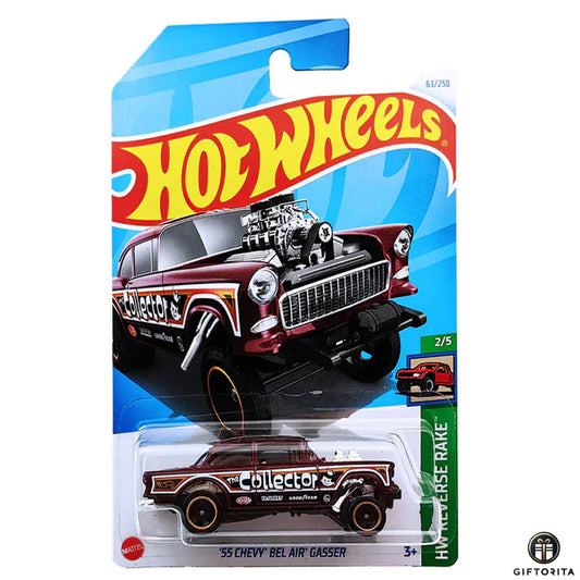 Hot Wheels Regular – 55 Chevy BEL Air Gasser – 2/5 & 63/250 – Maroon
