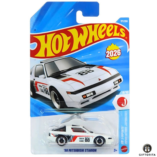 Hot Wheels Regular - 88 Mitsubishi Starion - 8/10 & 177/250 - White