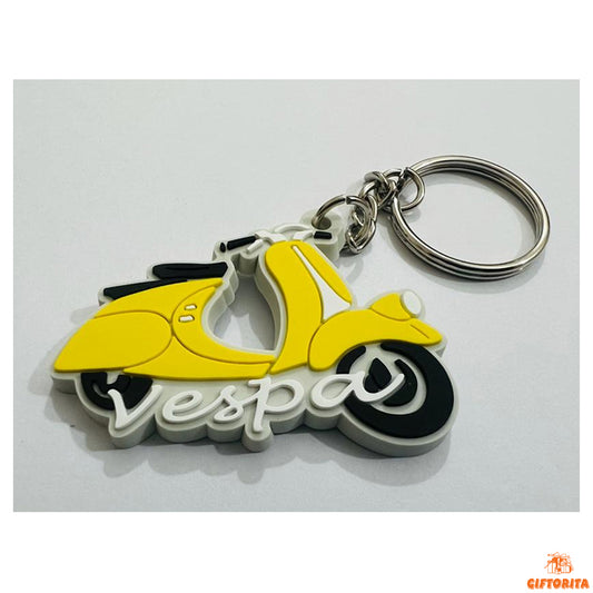 Key Ring (P00995) - Vespa Keyring Yellow 🛵