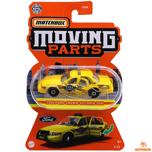 Matchbox Moving Parts P00118 – 2006 Ford Crown Victoria Taxi