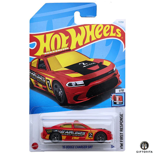 Hot Wheels Regular Dodge 1  –  15 Dodge Charger SRT  –  1/10 & 7/250  – Red