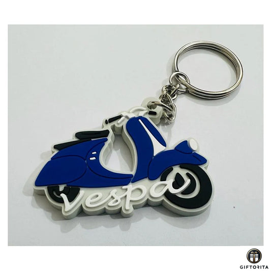 Key Ring (P00995) - Vespa Keyring Blue 🛵