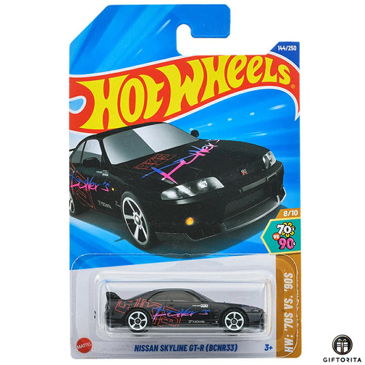 Hot Wheels Regular - Nissan Skyline GT-R (BCNR33) - 8/10 & 144/250 - Black