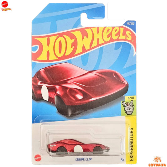 Hot Wheels – Coupe Clip (Key Ring) - 6/10 & 101/250 - Metallic Red