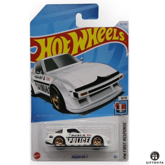Hot Wheels Regular Mazda 2 – Mazda RX-7 – 8/10 & 80/250 – White