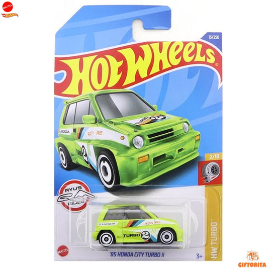 Hot Wheels Regular 1 – 85 Honda City Turbo II – 2/10 & 13/250 – Green