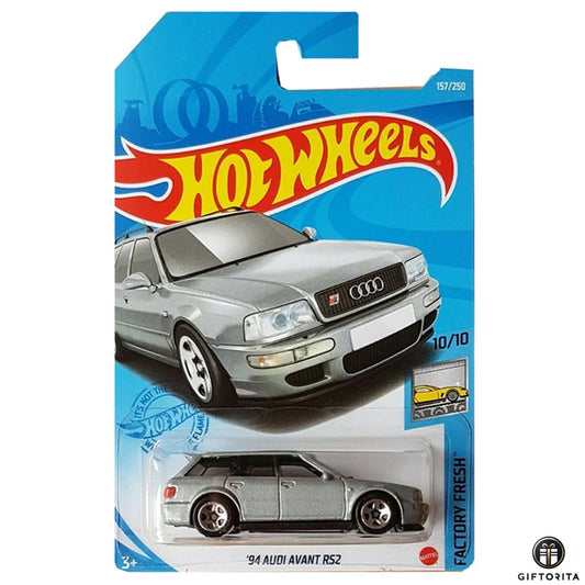 Hot Wheels Regular – 94 Audi Avant RS2 - 10/10 & 157/250 - Silver