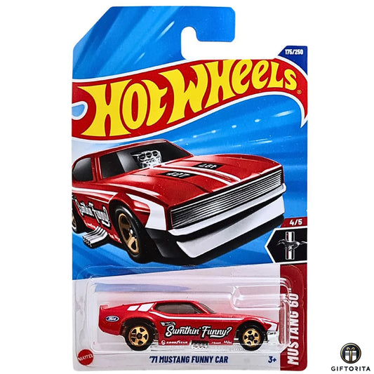 Hot Wheels Regular - 71 Mustang Funny Car - 4/5 & 175/250 - Red