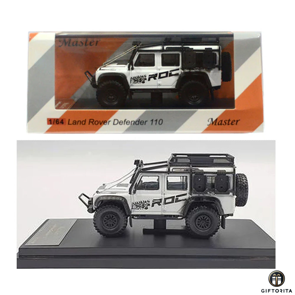 MASTER 1:64 Die Cast (P00078) – Land Rover Defender 110 White ROC