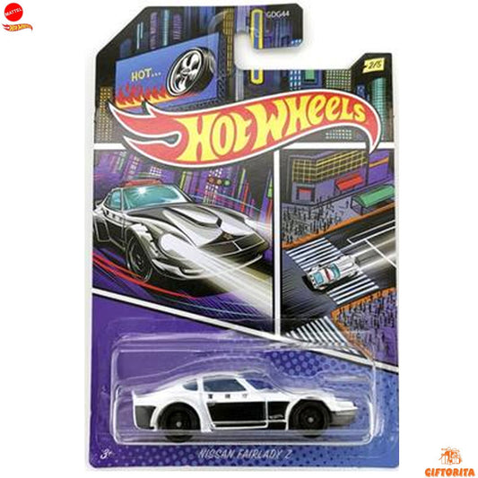 Hot Wheels Regular Nissan 2  – Nissan Fairlady Z – 2/5 – White & Black