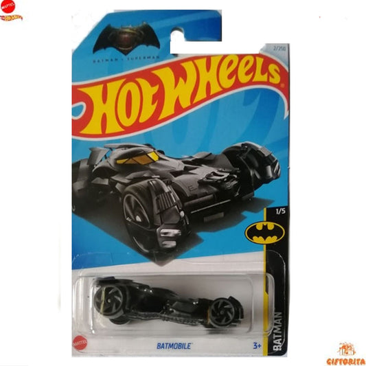 Hot Wheels Regular Batmobile 1 - Batmoblie – 1/5 & 2/250 – Black & Yellow Interior