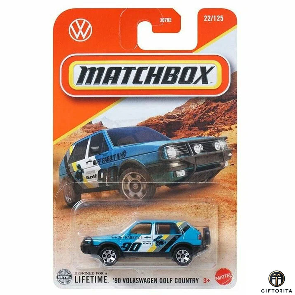 Matchbox Regular Card (P00015) - 90 Volkwagen Golf Country - 22/125 - Pastel