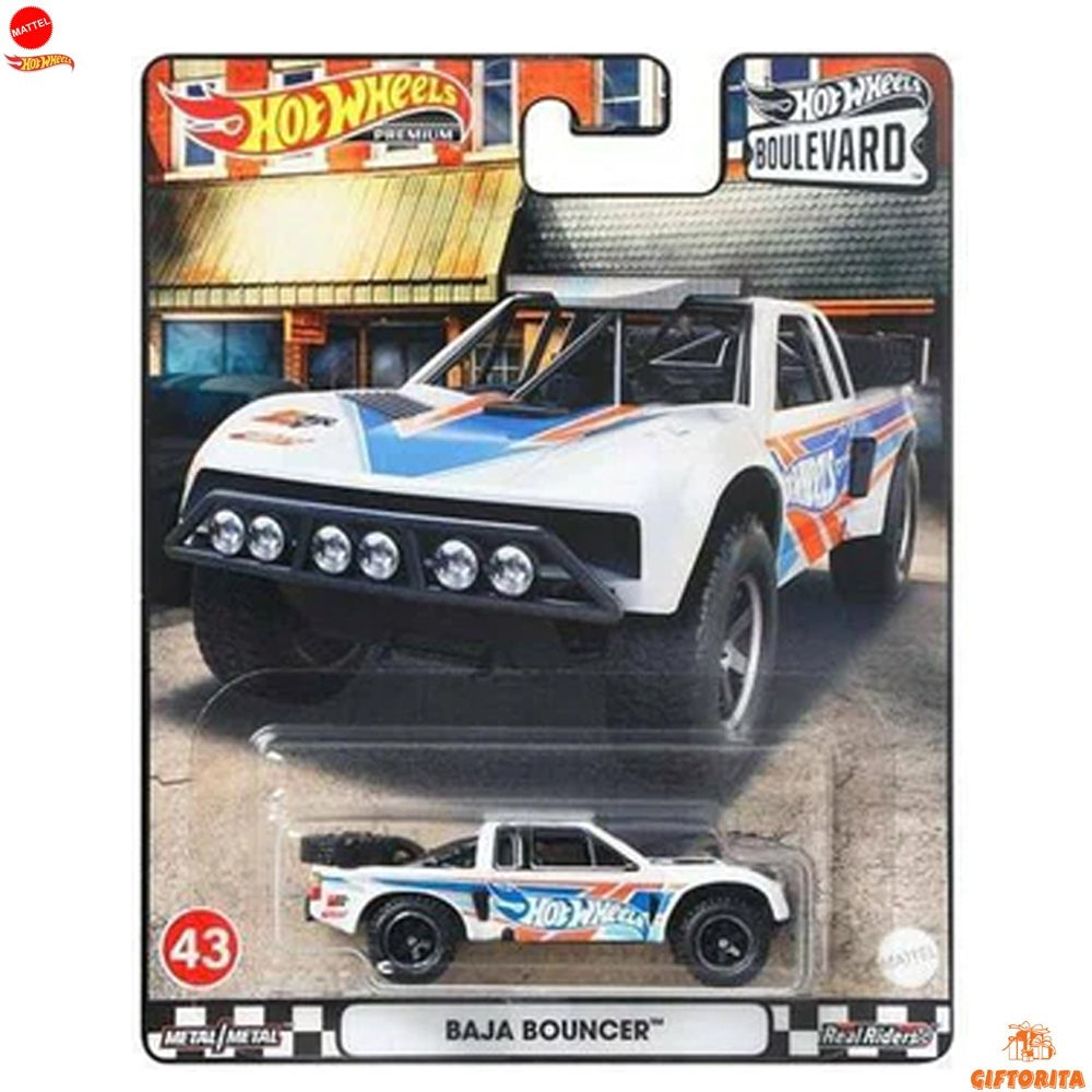 Hot Wheels Premium Single 4 – Baja Bouncer – Boulevard 43 – White