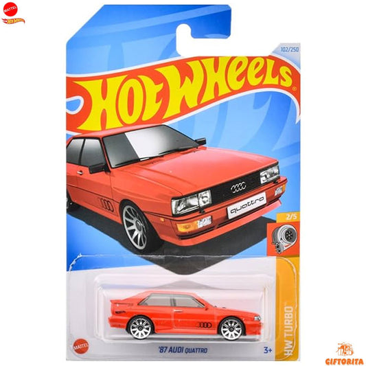 Hot Wheels Regular – 87 Audi Quattro – 2/5 & 102/250 – Red