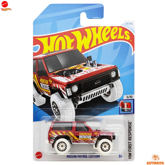 Hot Wheels Regular Nissan 2 – Nissan Patrol Custom – 5/10 & 34/250 – Red