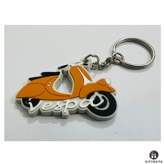 Key Ring (P00995) - Vespa Keyring Orange 🛵