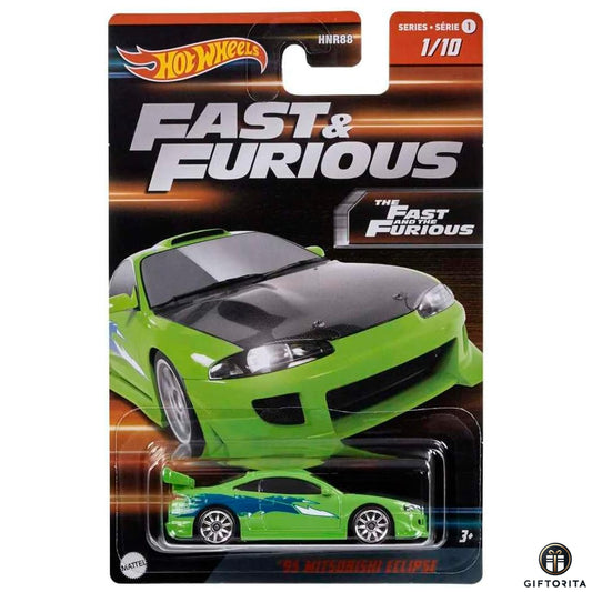 Hot Wheels Regular - Fast & Furious - 95 Mitsubishi Eclipse - 1/10 - Green