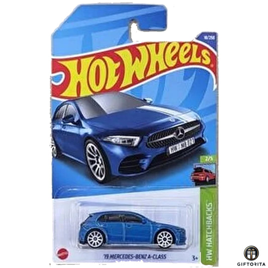Hot Wheels Regular Mercedes – 19 Mercedes-Benz A-Class - 2/5 & 18/250 - Blue