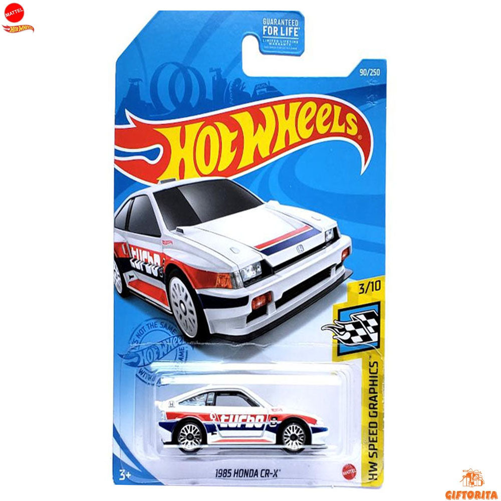 HOT WHEELS Regular 1 - 1985 Honda CR-X- 3/10 & 90/250 - White