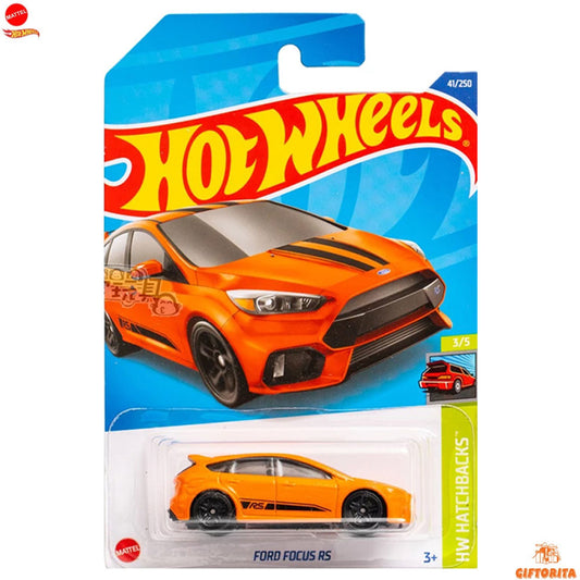 Hot Wheels Regular Ford  2 – Ford Focus RS – 3/5 & 41/250 – Orange