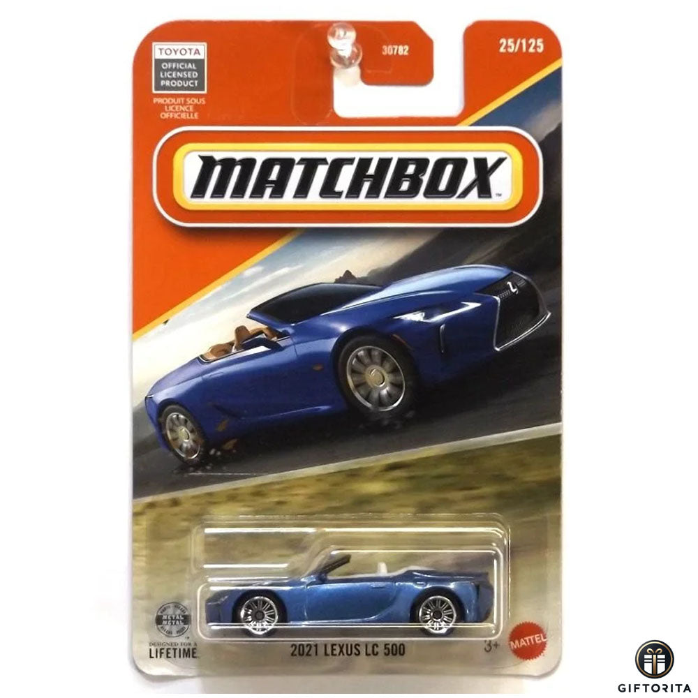 Matchbox Regular Card (P00015) - 2021 Lexus LC 500 - 25/125 - Blue