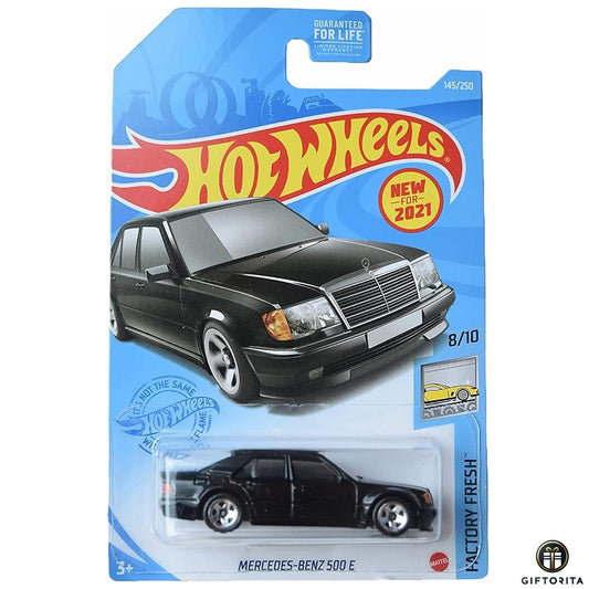 Hot Wheels Regular Mercedes – Mercedes-Benz 500 E - 8/10 & 145/250 - Black