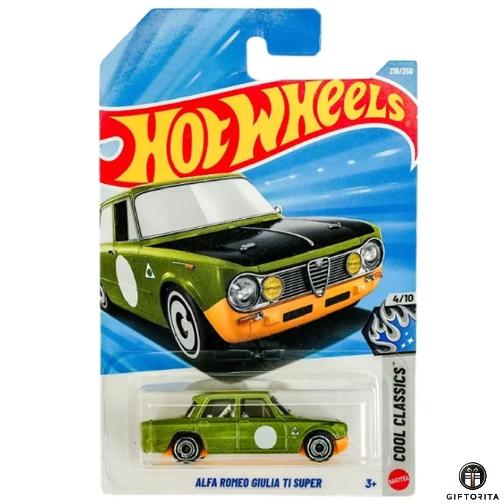 Hot Wheels Regular - Alfa Romeo Giulia Ti Super - 4/10 & 218/250 - Green