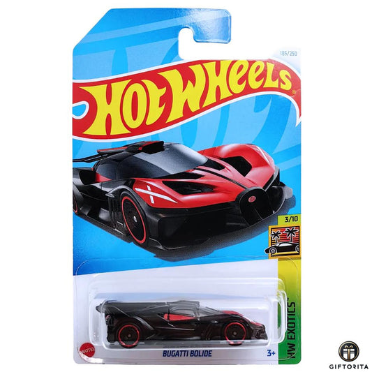 Hot Wheels Regular –  Bugatti Bolide - 3/10 & 185/250 - Black & Red