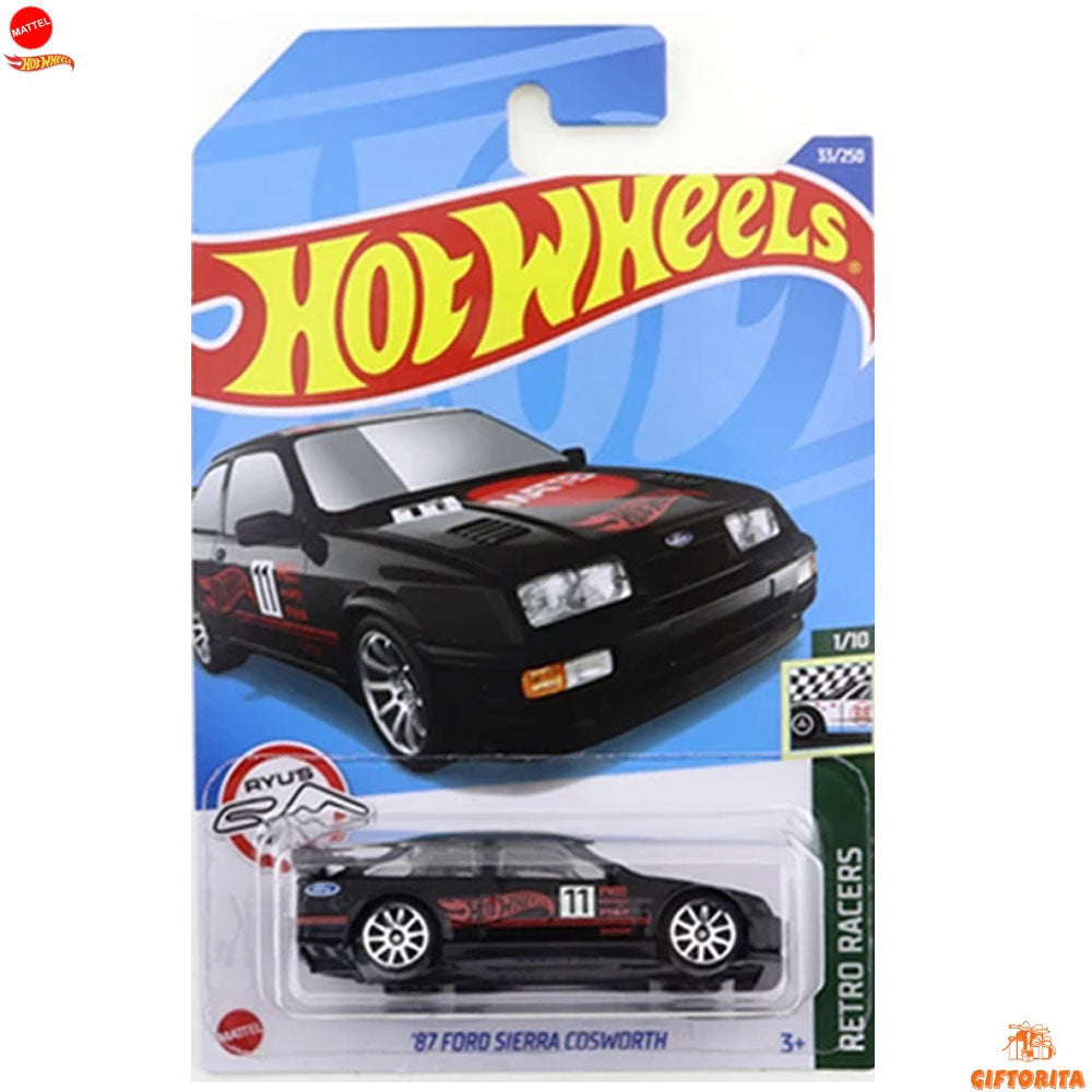 Hot Wheels Regular Ford 2 – 87 Ford Sierra Cosworth – 1/10 & 33/250 – Black