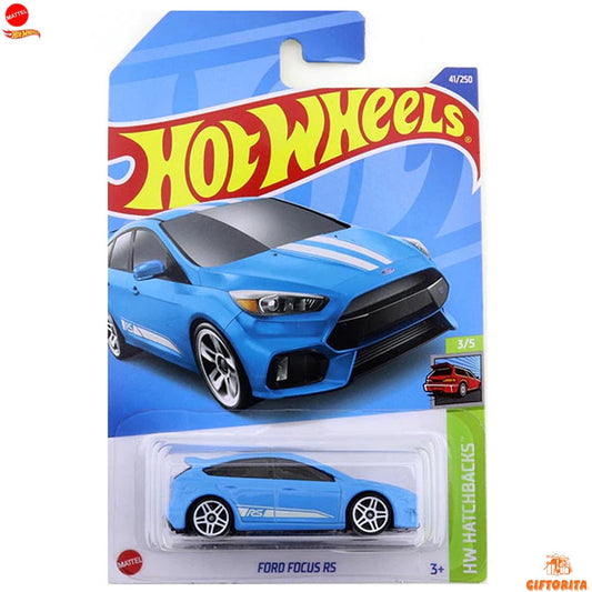 Hot Wheels Regular Ford  2 – Ford Focus RS – 3/5 & 41/250 -Blue