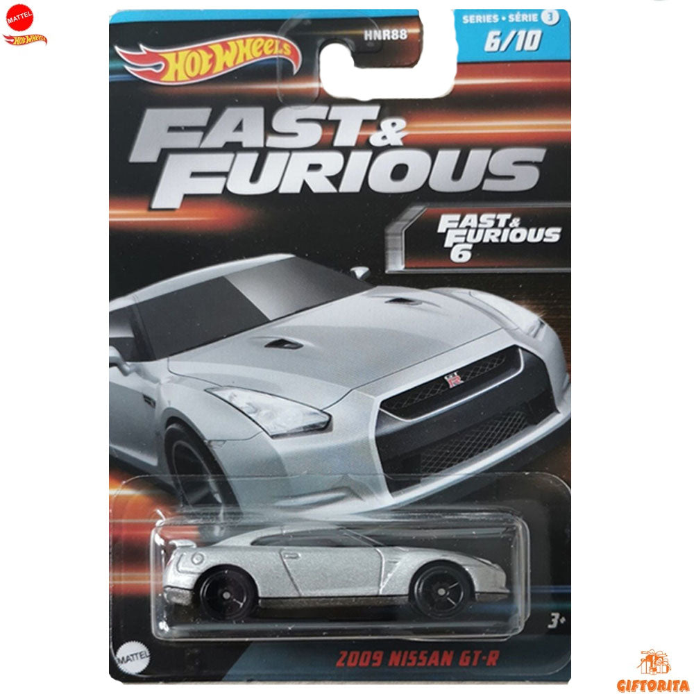 Hot Wheels Regular Nissan 2 – Fast & Furious – 2009 Nissan GT-R – 6/10 – Silver