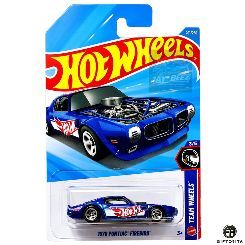 Hot Wheels Regular - 1970 Pontiac Firebird - 3/5 & 201/250 - Blue