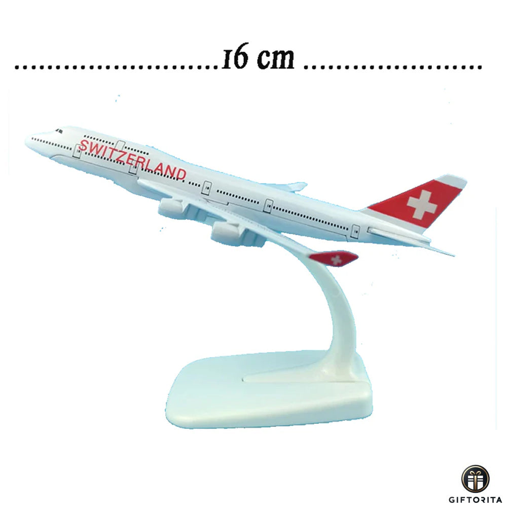 Plane (P01123) - Die Cast # B-16cm – SWITZERLAND