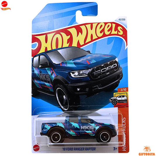 Hot Wheels Regular 1  – 19 Ford Ranger Raptor – 2/10 & 43/250 – Blue