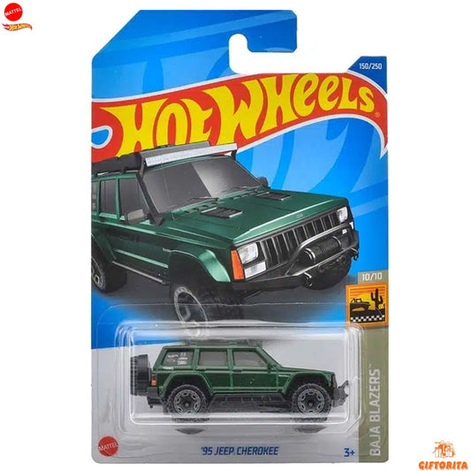 Hot Wheels Regular Jeep  –  95 Jeep Cherokee  –  10/10 & 150/250  –  Green