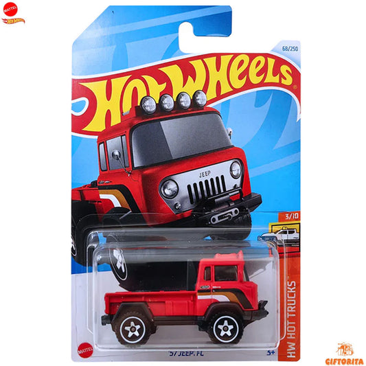 Hot Wheels Regular Jeep  – 57 Jeep FC – 3/10 & 68/250  - Red