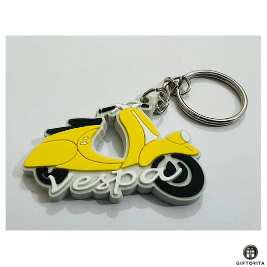Key Ring (P00995) - Vespa Keyring Yellow 🛵