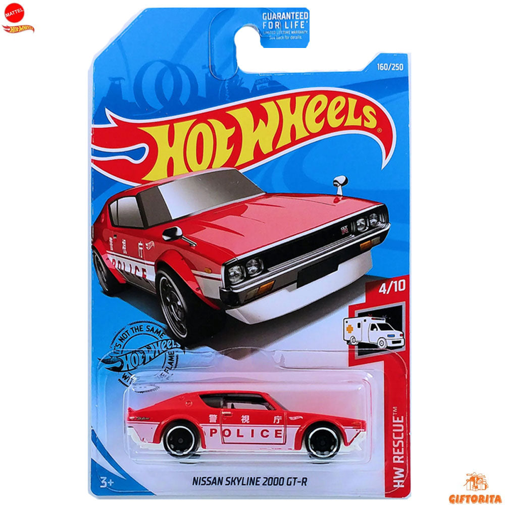 Hot Wheels Regular Nissan 2 – Nissan Skyline 2000 GT-R – 4/10 & 160/250 – Red